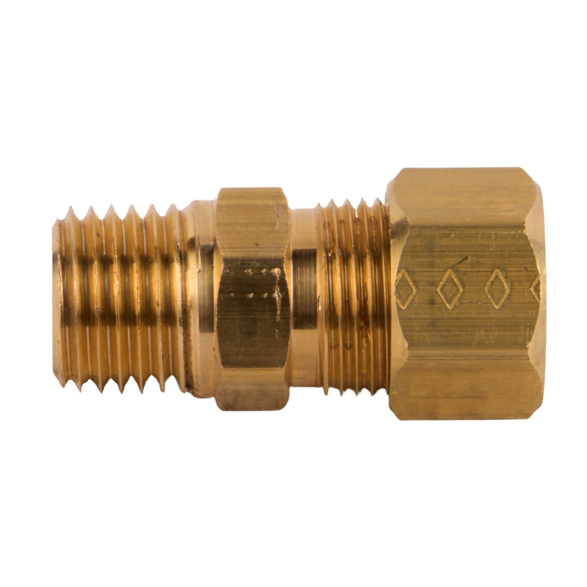 Male Compression Half Union (Lead Free) 3/8" OD  x 1/4" MIP