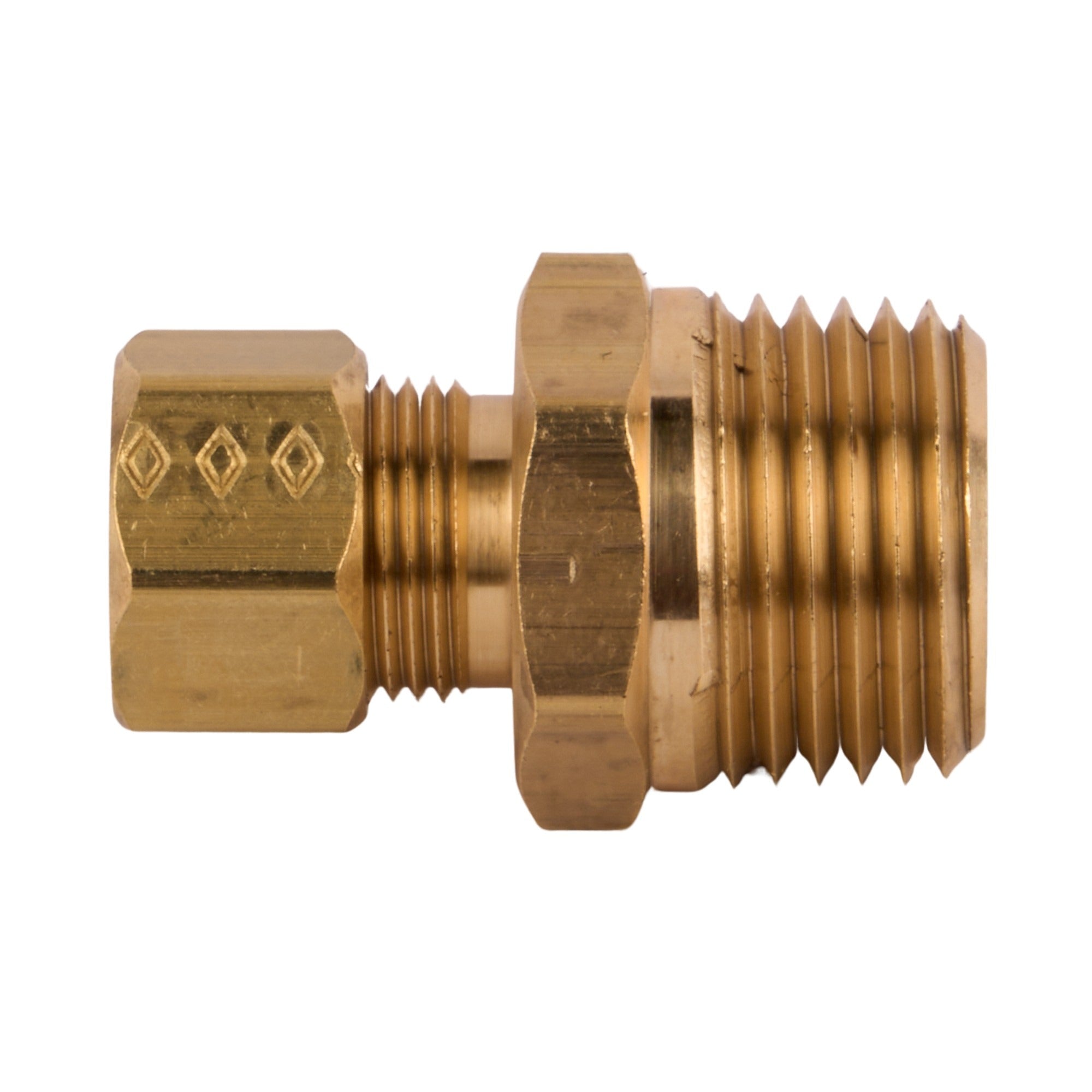 Male Compression Half Union (Lead Free) 3/8" OD  x 1/2" MIP