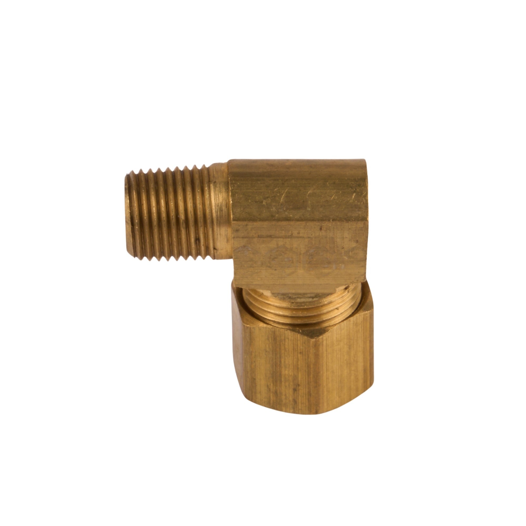 Male Compression 90° Elbow (Lead Free) 3/8" OD x 1/8" MIP