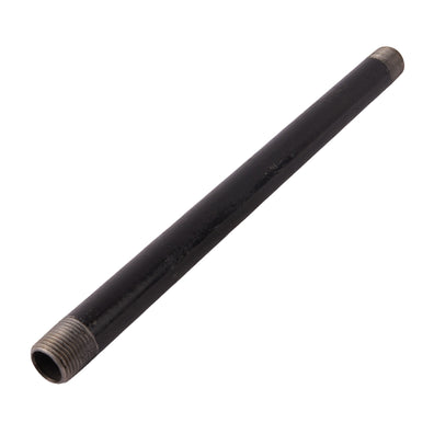 1/2" x 12" Black Nipple - APEX Supply Co.
