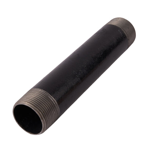 1 - 1/4" x 8" Black Nipple - APEX Supply Co.
