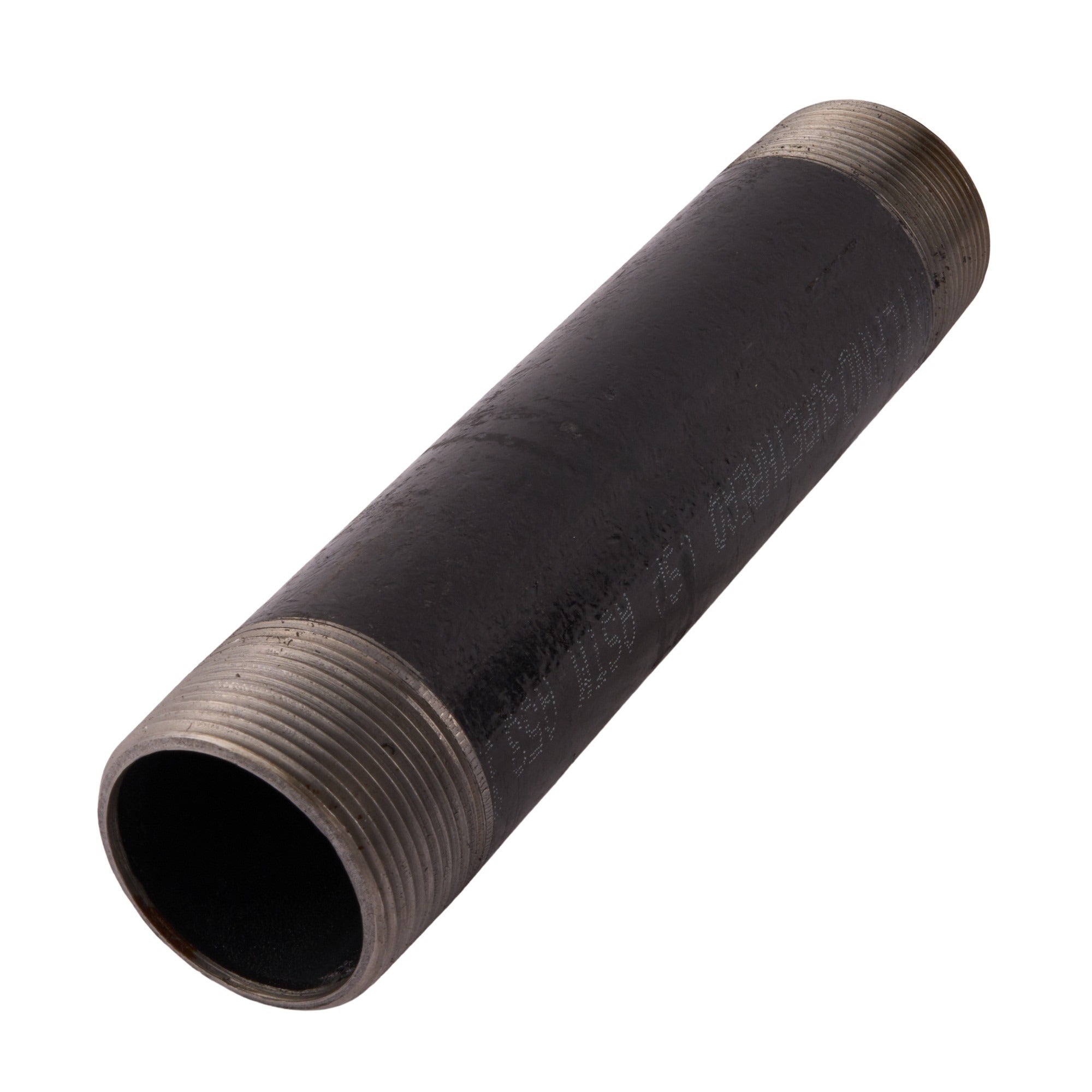 1 - 1/2" x 8" Black Nipple - APEX Supply Co.