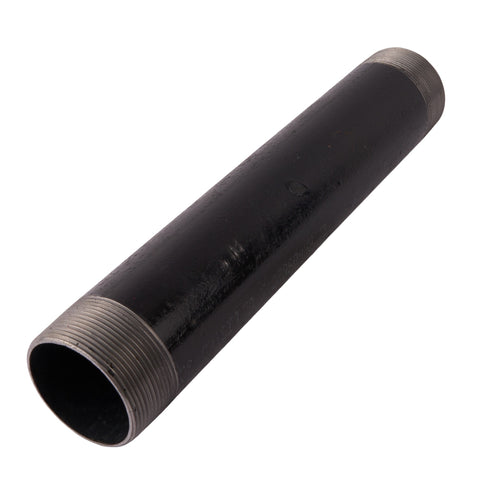 2" x 12" Black Nipple - APEX Supply Co.