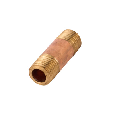 Brass Nipple (Lead Free) 1/4" x 1-1/2"