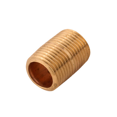 CLOSE Brass Nipple (Lead Free) 1/2" x CLOSE