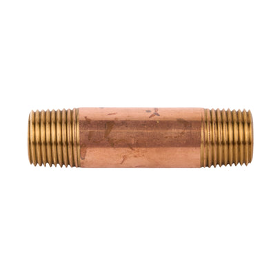 Brass Nipple (Lead Free) 1/2" x 3"