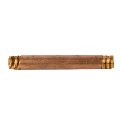 Brass Nipple (Lead Free) 1/2" x 6"