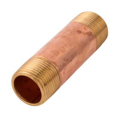 Brass Nipple (Lead Free) 1" x 4"