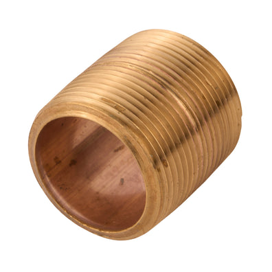 CLOSE Brass Nipple (Lead Free) 1-1/4" x CLOSE