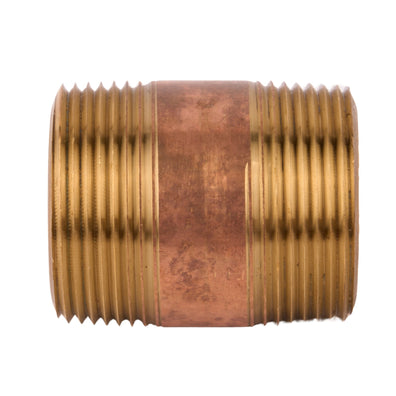 Brass Nipple (Lead Free) 1-1/4" x 2"