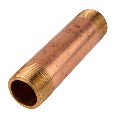 Brass Nipple (Lead Free) 1-1/4" x 6"