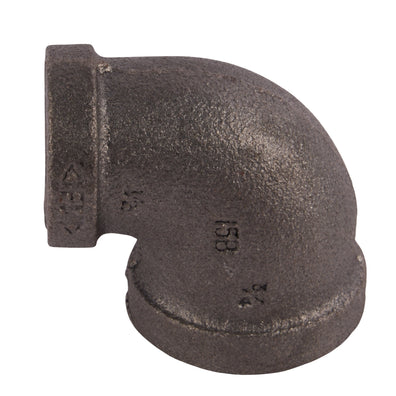 Black 90° Elbows 3/4" x 1/2"