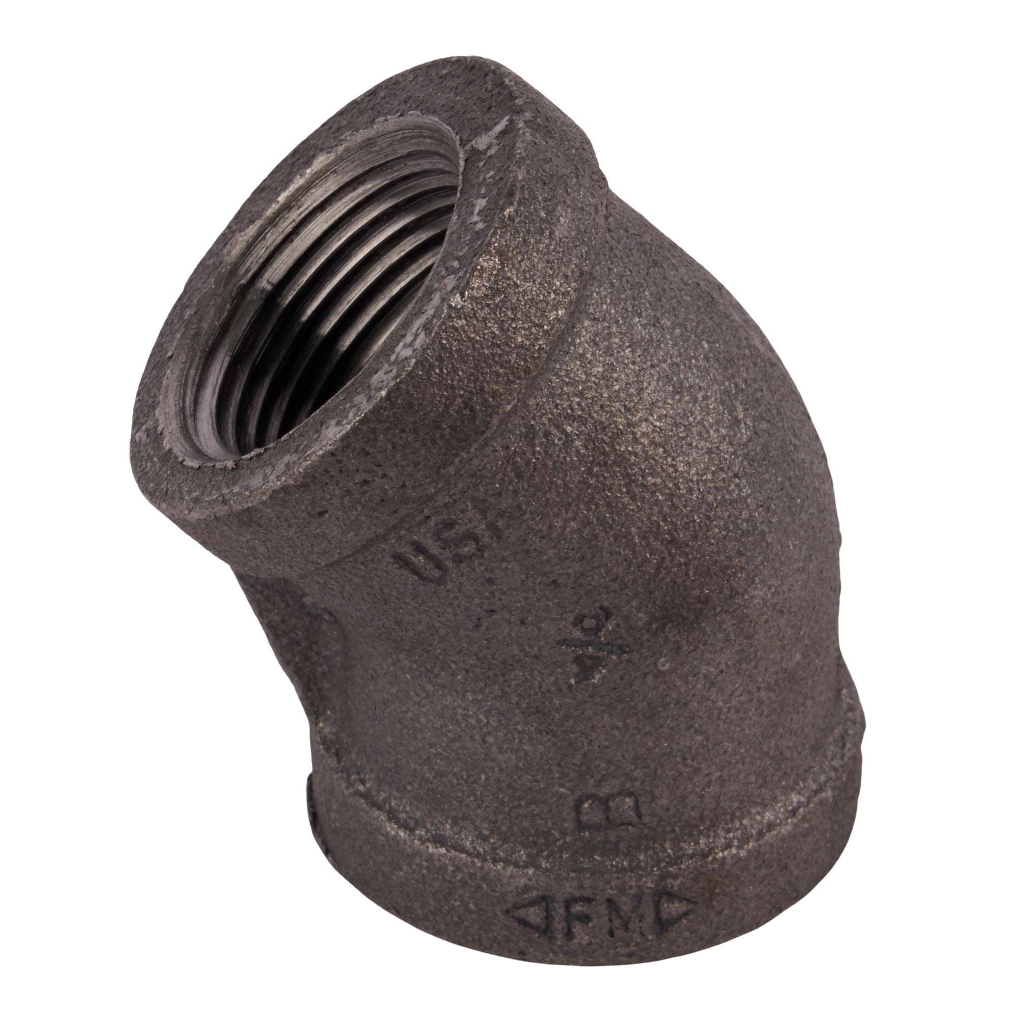 Black 45° Elbows 3/4"