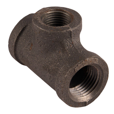 Black Reducing Tees 1/2" x 1/2" x 3/8"