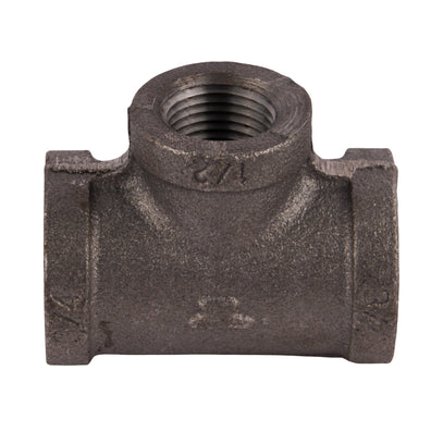 Black Reducing Tees 3/4" x 3/4" x 1/2"