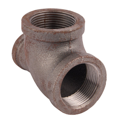 Black Reducing Tees 1-1/4" x 3/4" x 1-1/4"