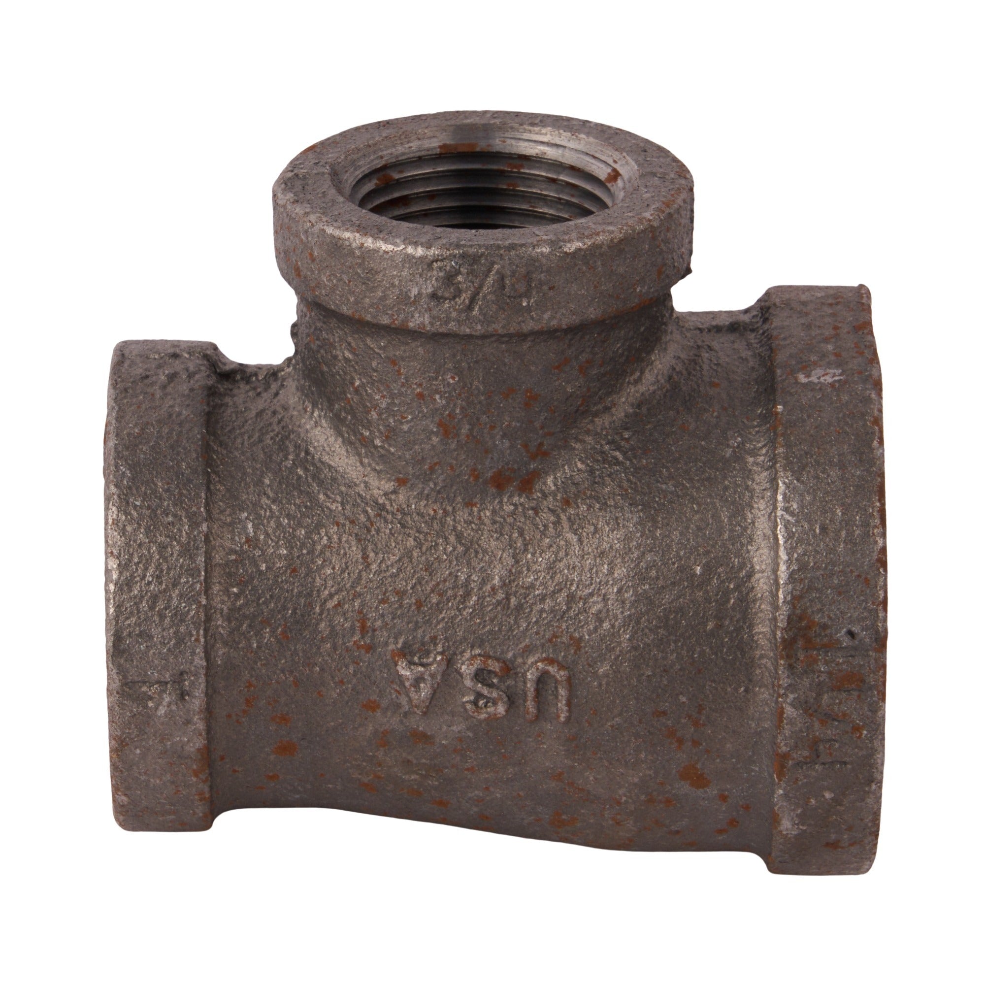 Black Reducing Tees 1-1/4" x 1" x 3/4"