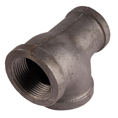 Black Reducing Tees 1-1/4" x 1" x 1-1/4"