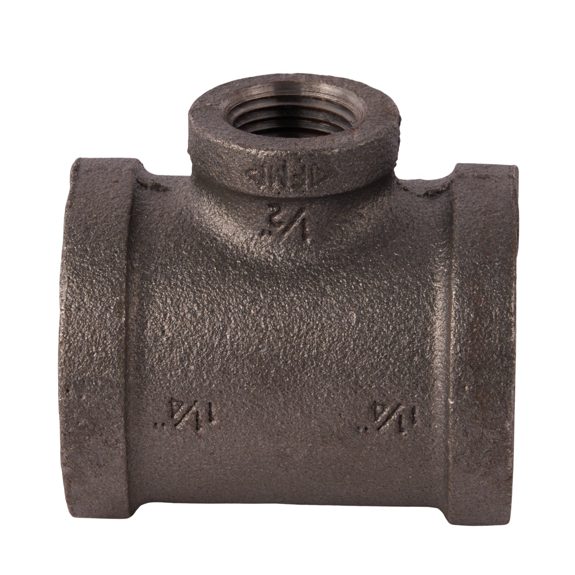 Black Reducing Tees 1-1/4" x 1-1/4" x 1/2"