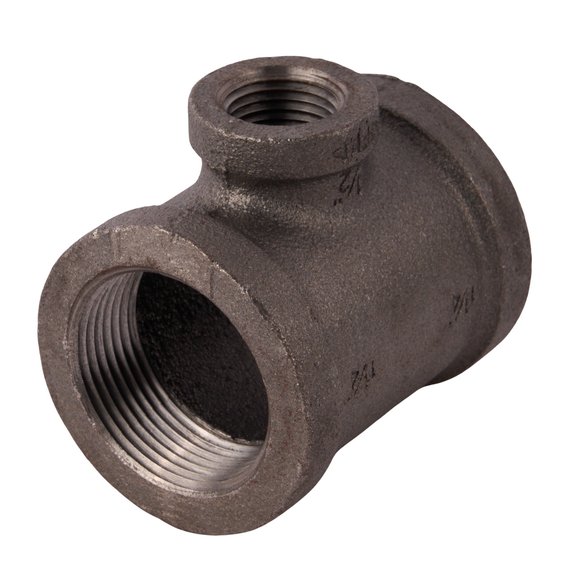 Black Reducing Tees 1-1/4" x 1-1/4" x 1/2"