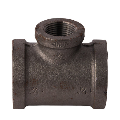 Black Reducing Tees 1-1/4" x 1-1/4" x 3/4"