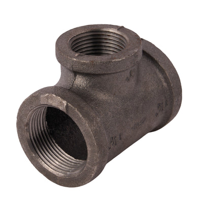 Black Reducing Tees 1-1/4" x 1-1/4" x 1"