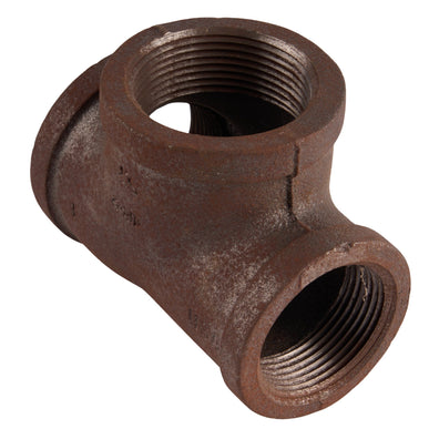 Black Reducing Tees 1-1/2" x 1-1/4" x 1/2"