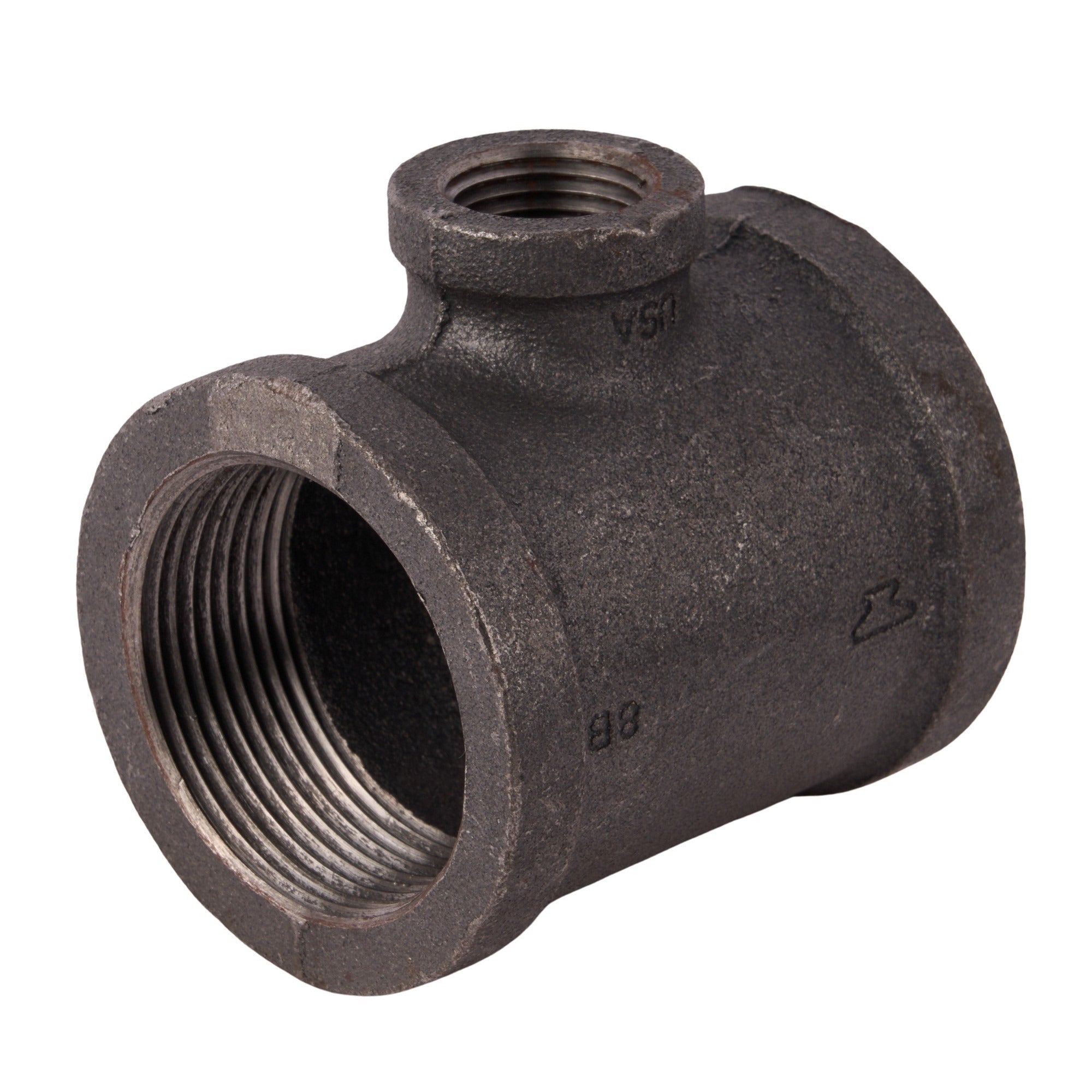 Black Reducing Tees 1-1/2" x 1-1/2" x 1/2"