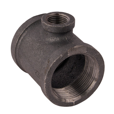 Black Reducing Tees 1-1/2" x 1-1/2" x 1/2"