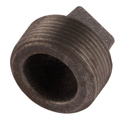 Black Square Head Plugs 1-1/4"