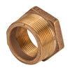 Brass Hex Reducer Bushing (Lead Free) 1-1/2" x 1-1/4"
