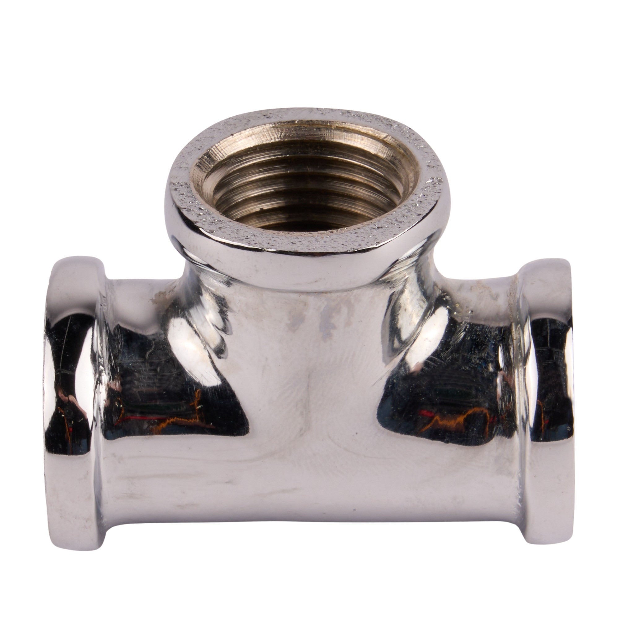 Chrome Brass Tee (Lead Free) 1/2"