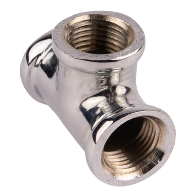 Chrome Brass Tee (Lead Free) 1/2"