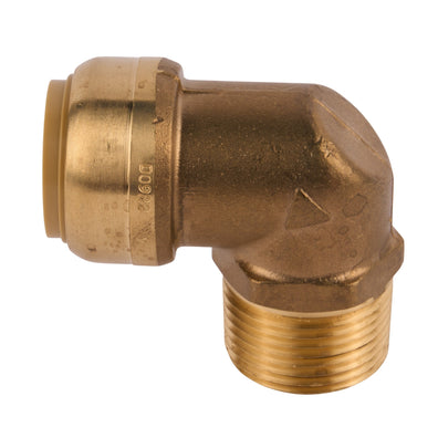 Sharkbite x MNPT 90° Elbow (Lead Free) 3/4"