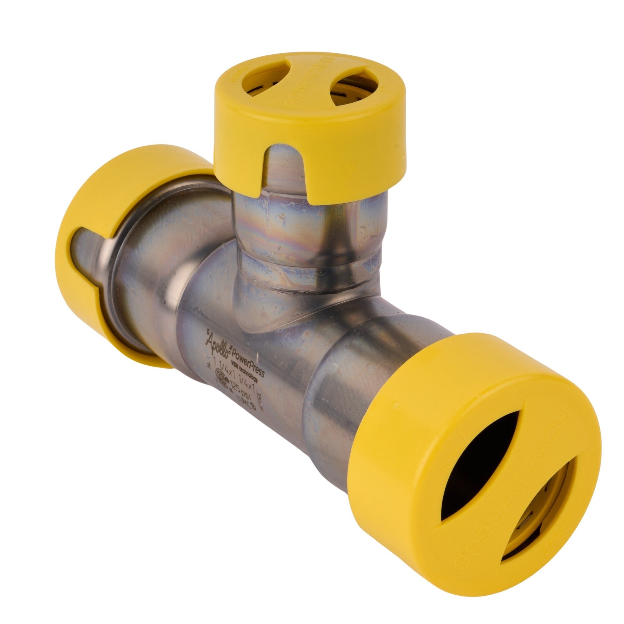 Powerpress Gas Tee 1-1/4" x 1-1/4" x 1"