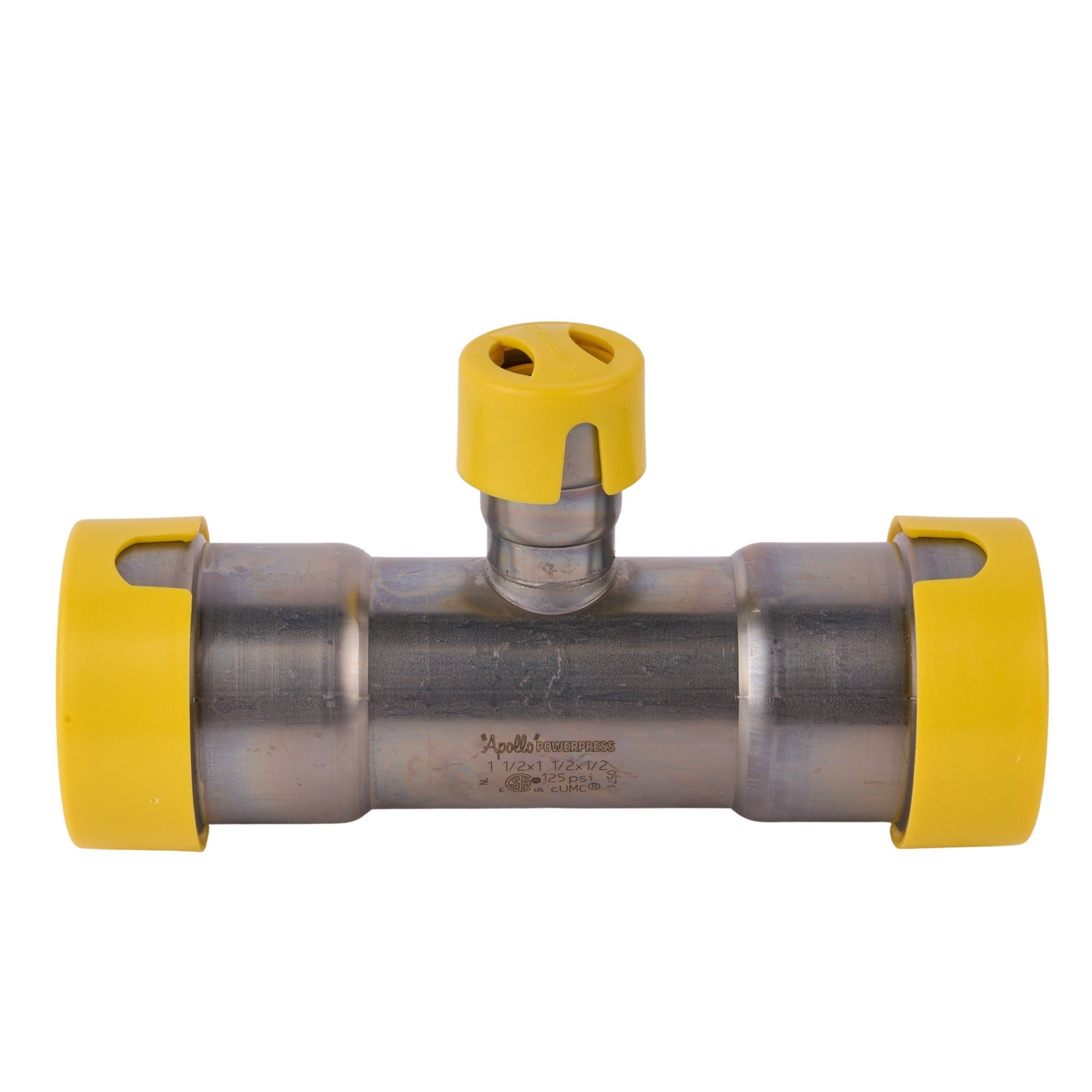 Powerpress Gas Tee 1-1/2" x 1-1/2" x 1/2"