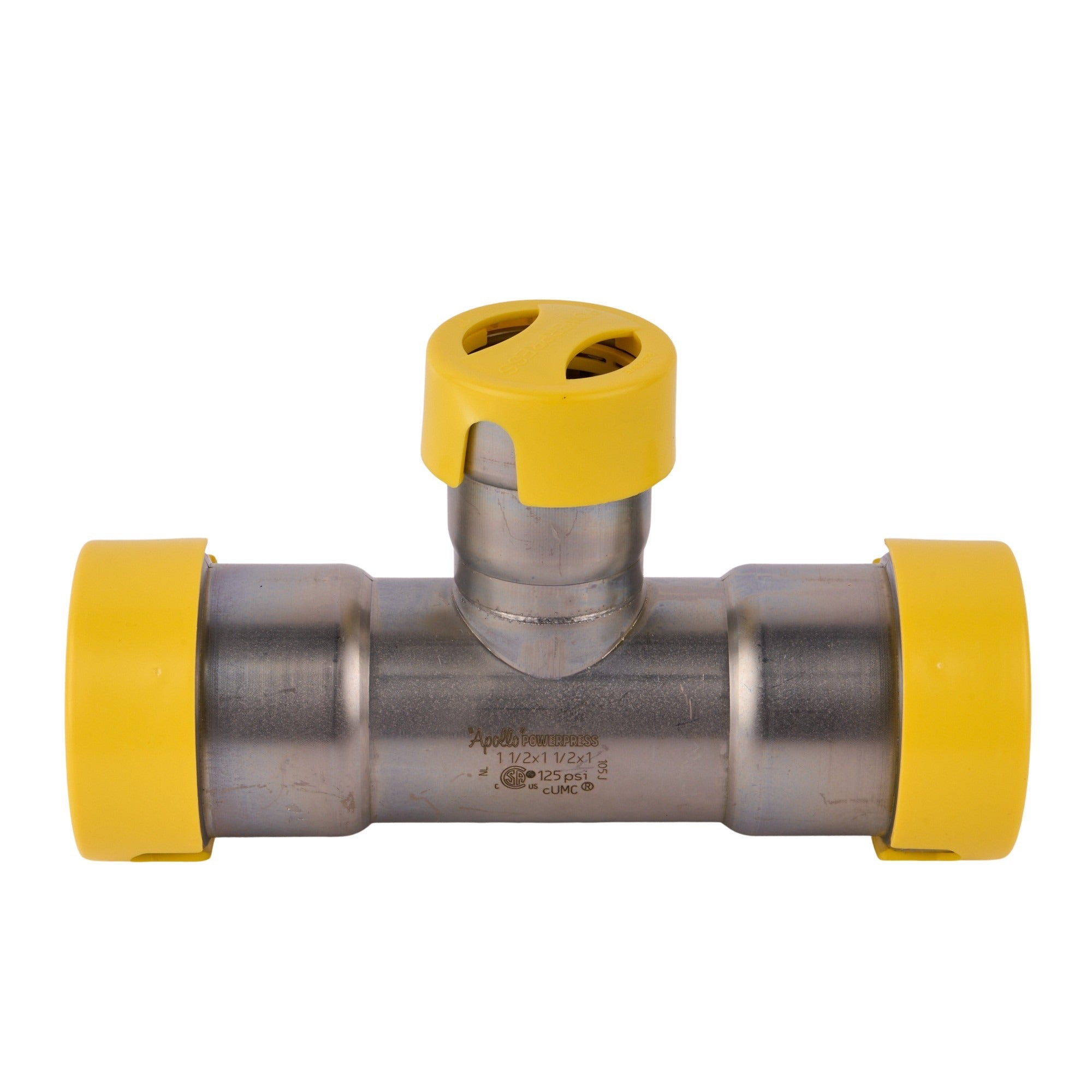 Powerpress Gas Tee 1-1/2" x 1-1/2" x 1"