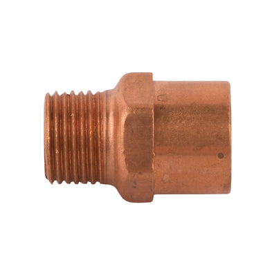 Copper Male Adapter (C x MIP) 3/4" x 1/2"