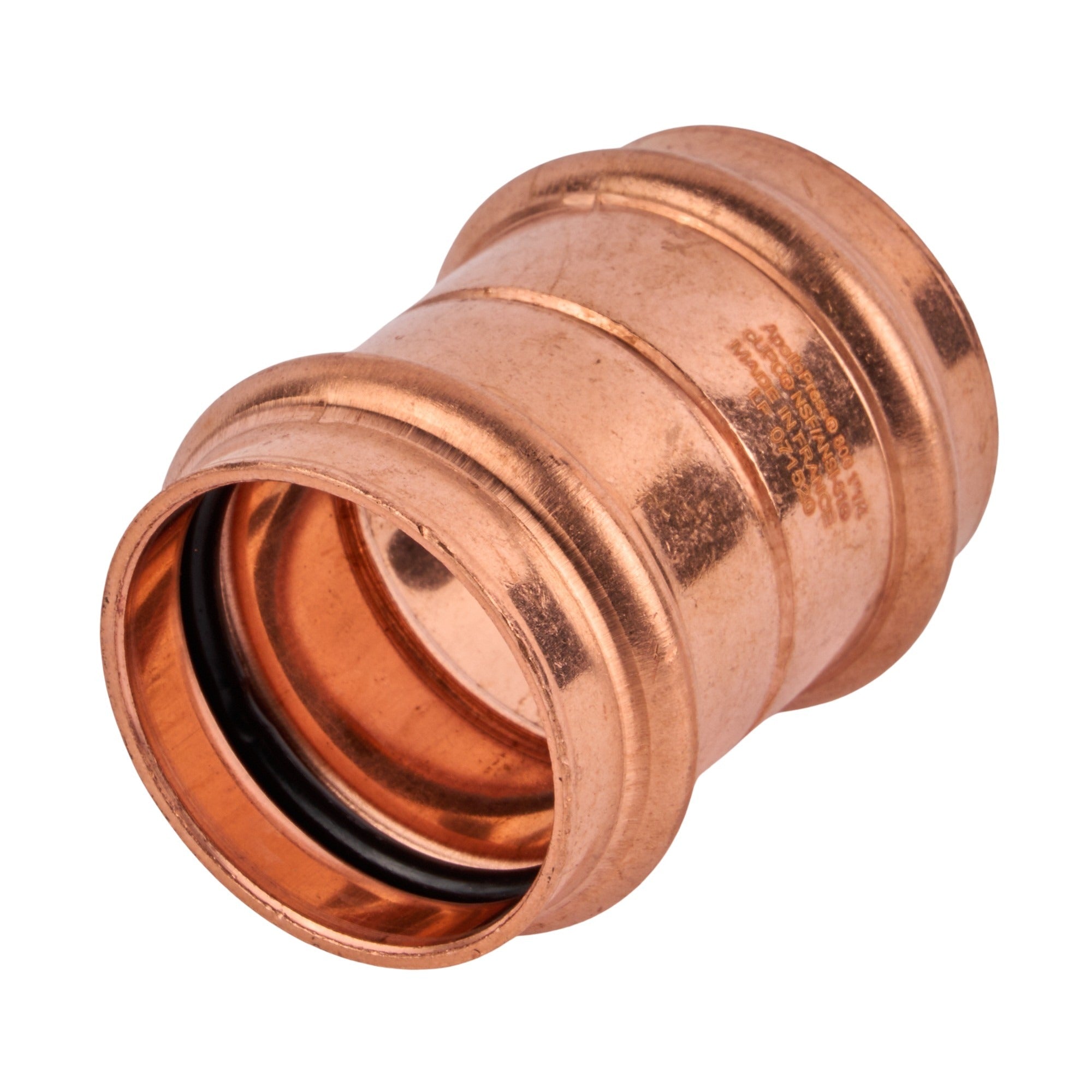 Copper Press Coupling with Stop (C x C) 1-1/4"