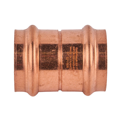 Copper Press Coupling with Stop (C x C) 1-1/4"