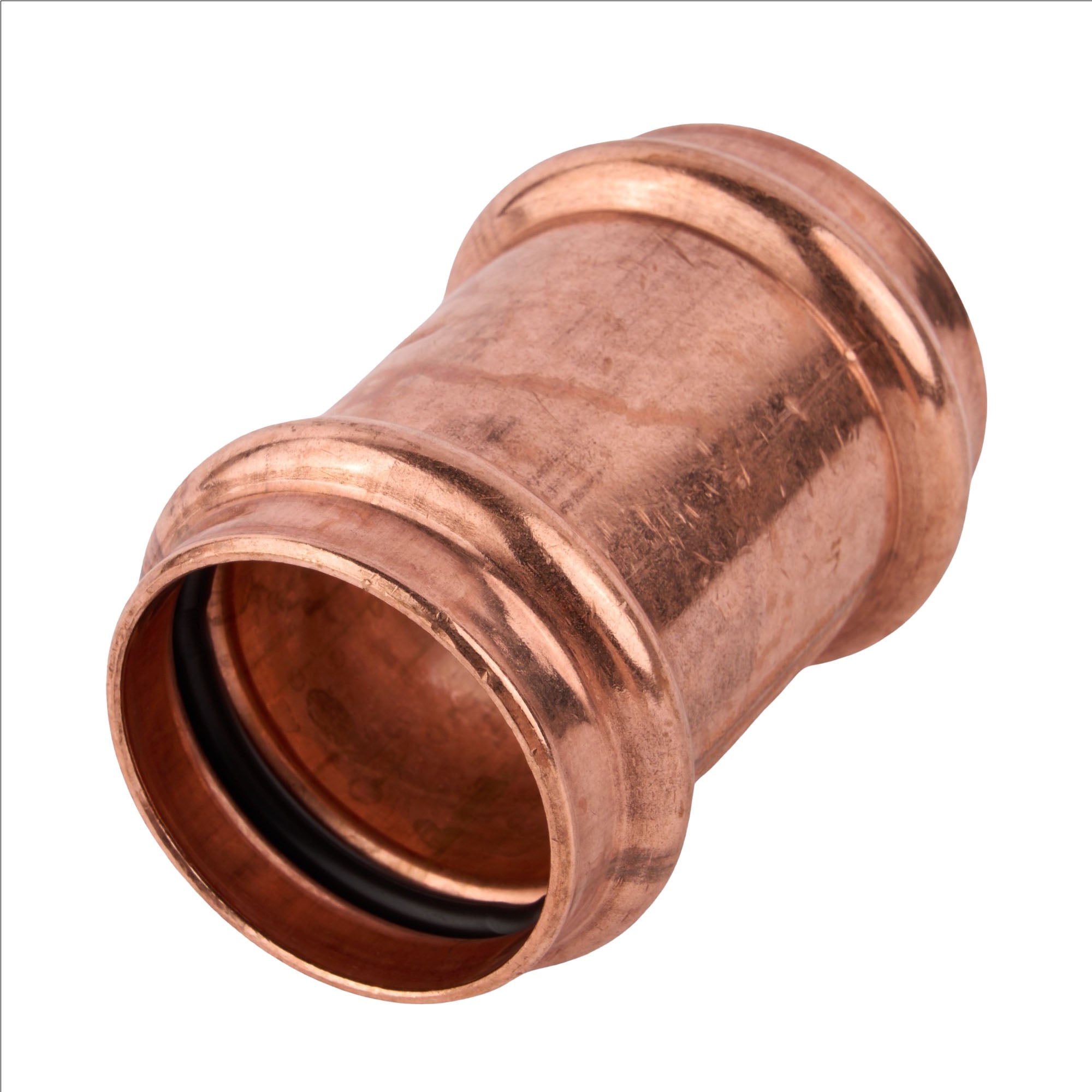 Copper Press Coupling with Stop (C x C) 1-1/2"