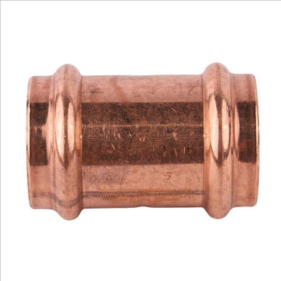 Copper Press Coupling with Stop (C x C) 1-1/2"