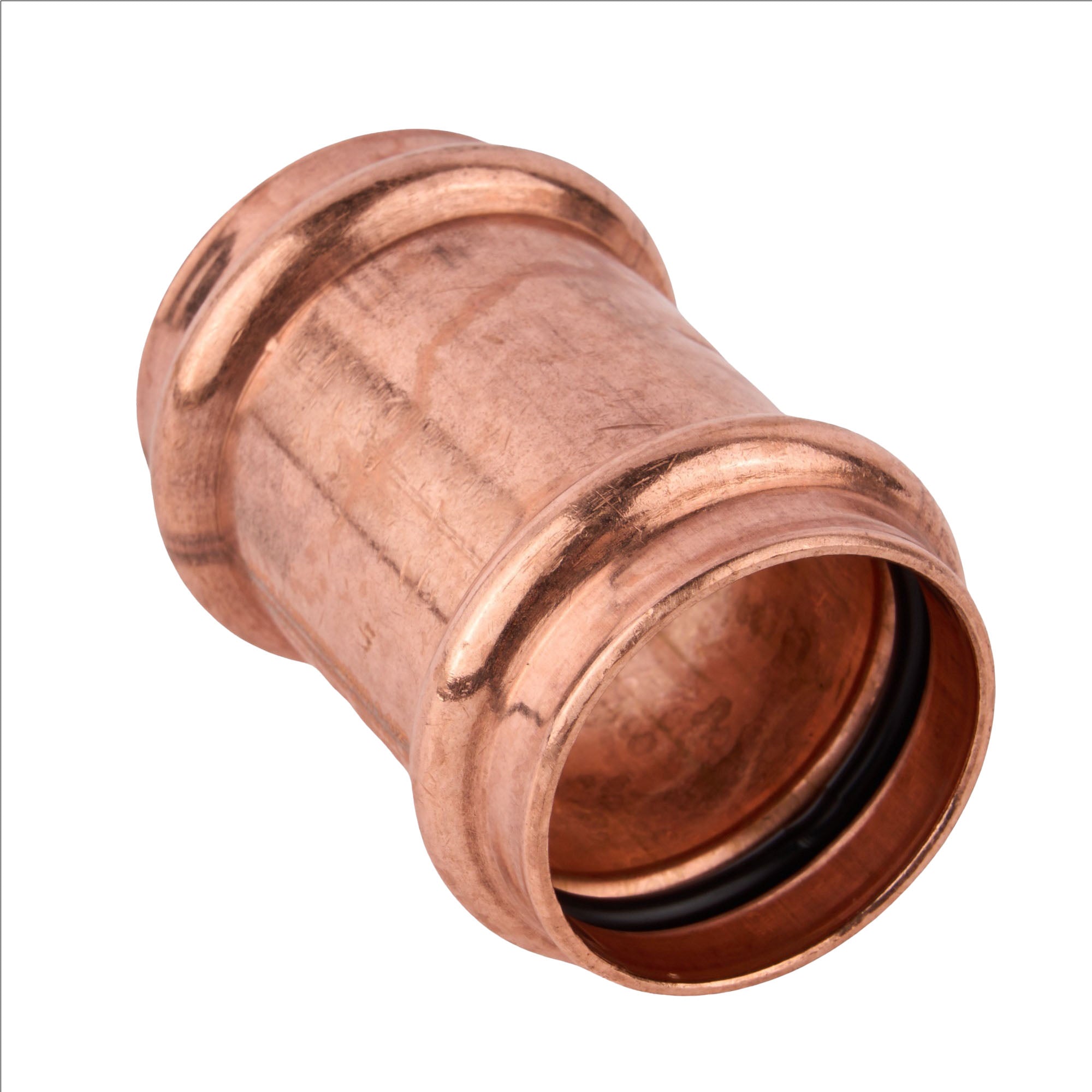 Copper Press Coupling with Stop (C x C) 1-1/2"