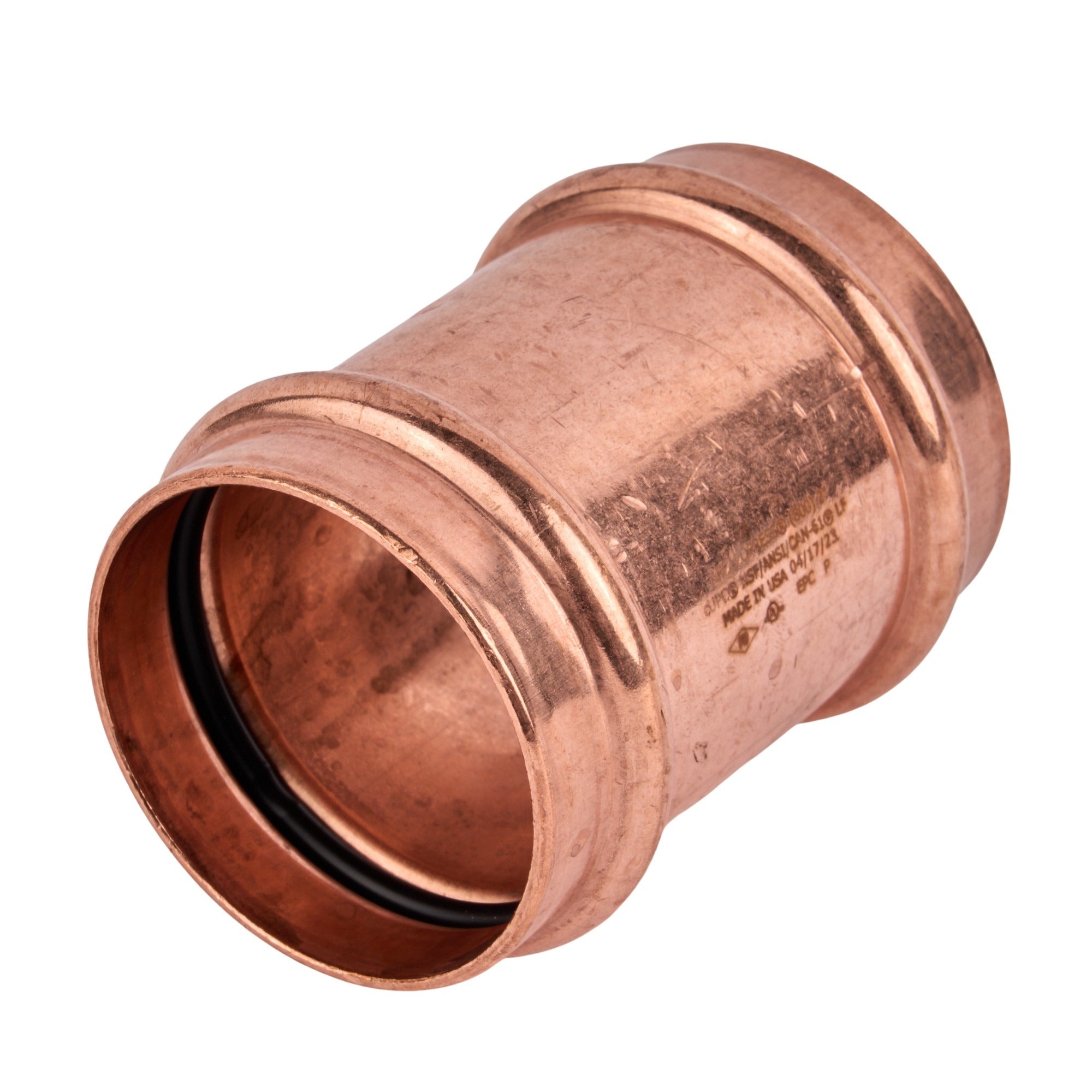 Copper Press Coupling with Stop (C x C) 2"