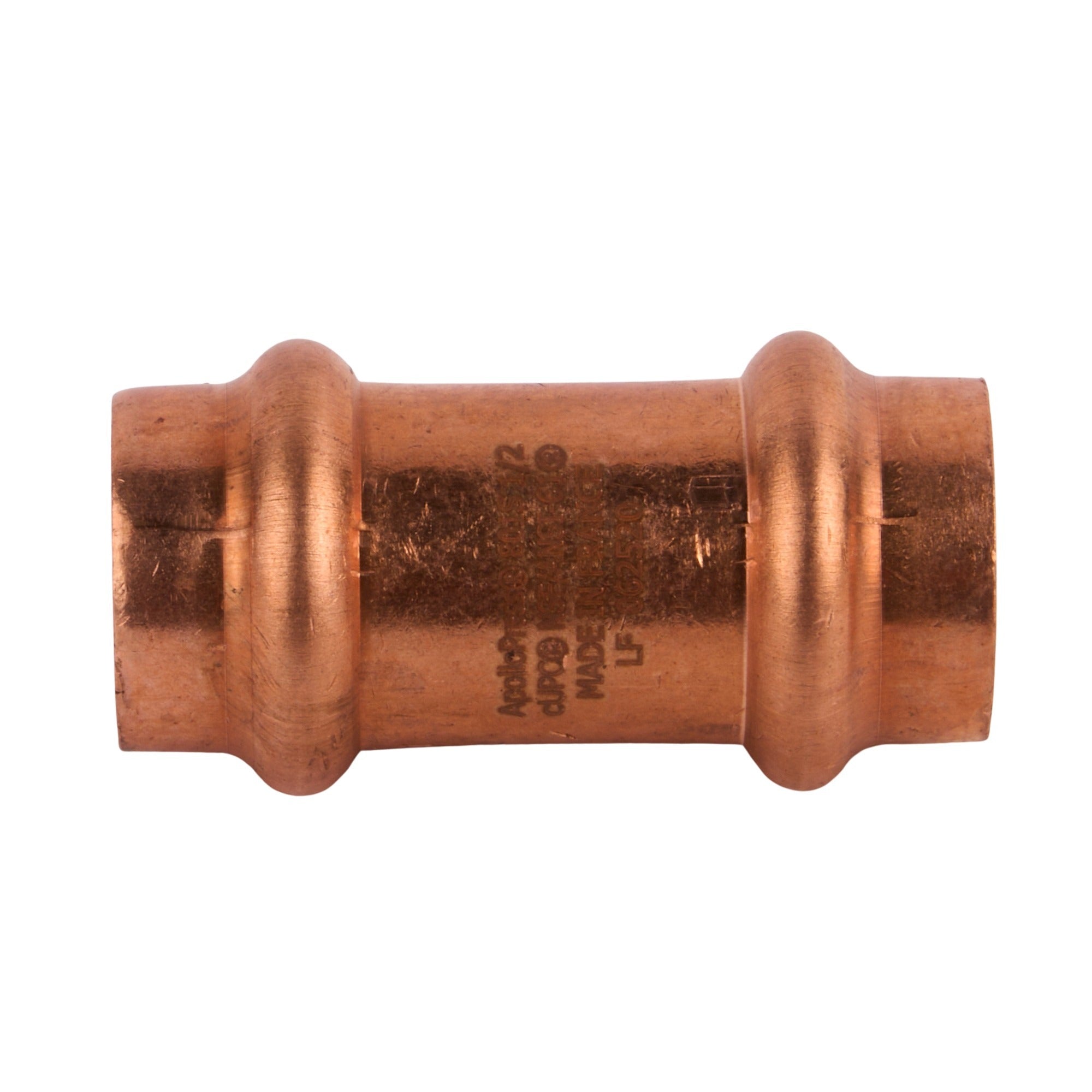 Copper Press Coupling less Stop (C x C) 1/2"