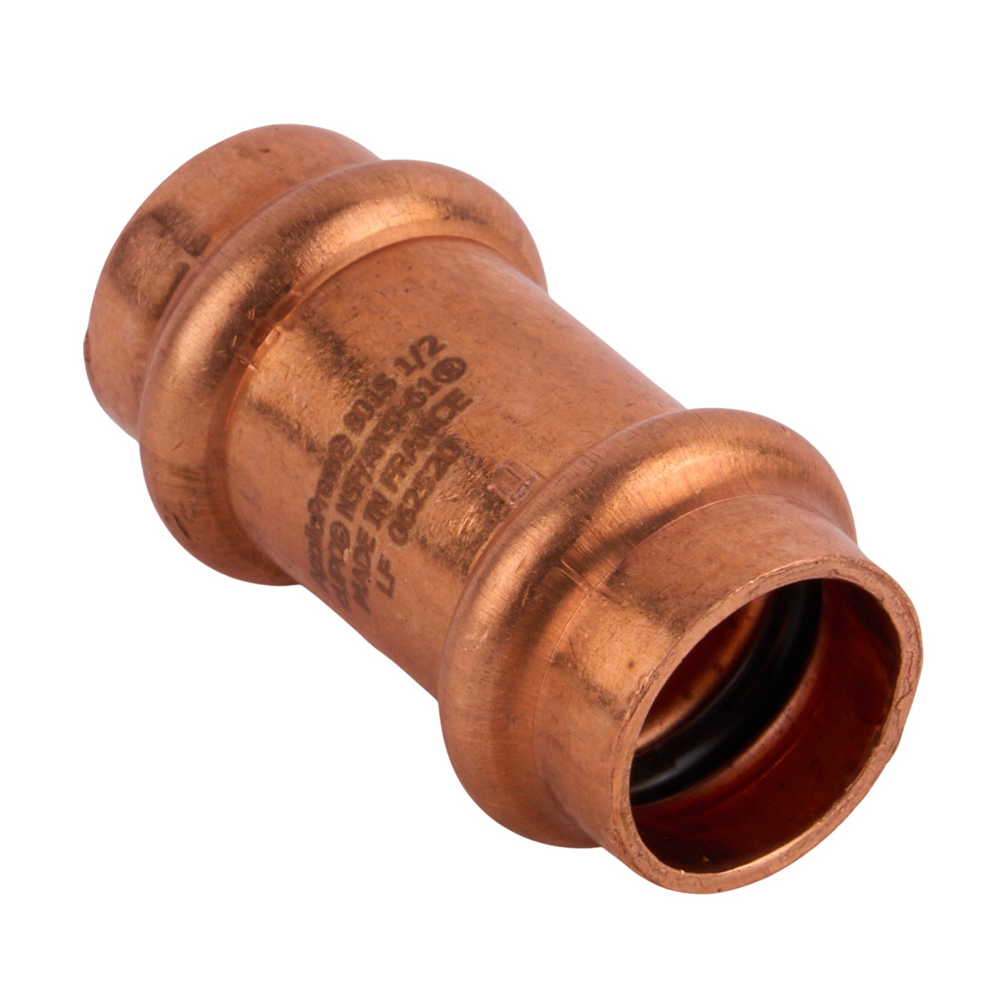Copper Press Coupling less Stop (C x C) 1/2"