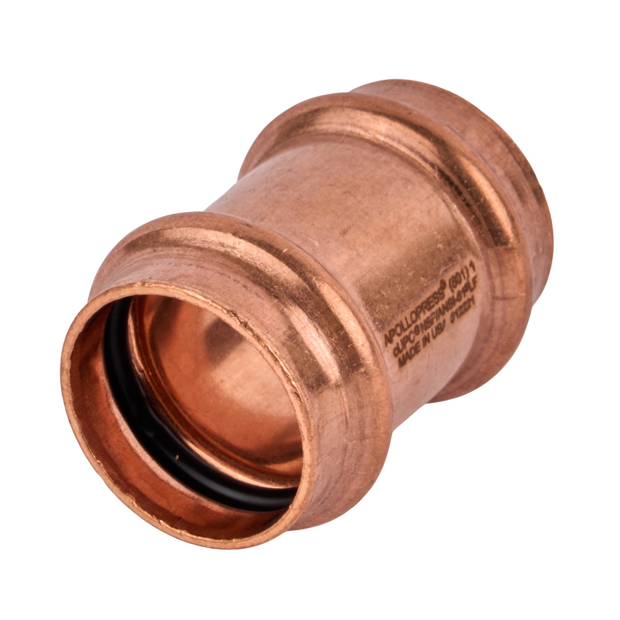Copper Press Coupling less Stop (C x C) 1"