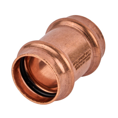 Copper Press Coupling less Stop (C x C) 1"