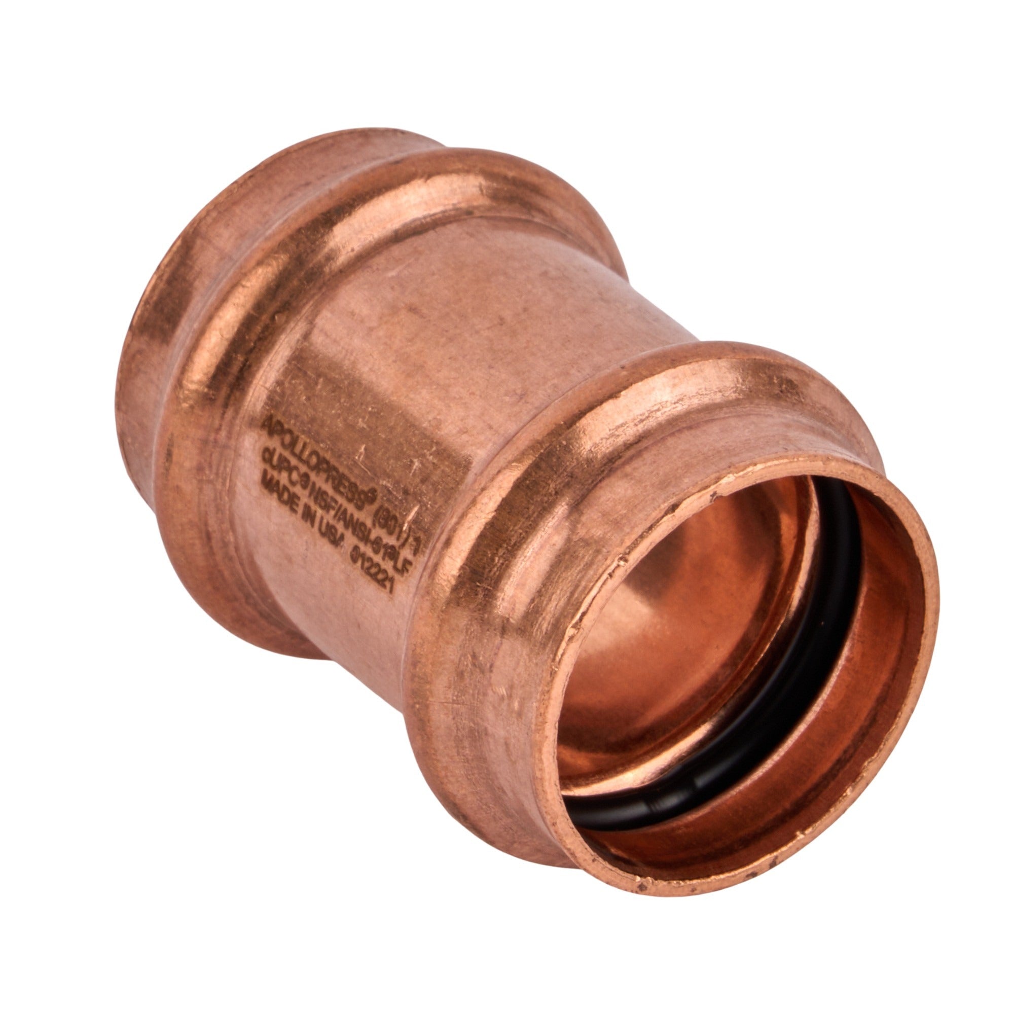 Copper Press Coupling less Stop (C x C) 1"
