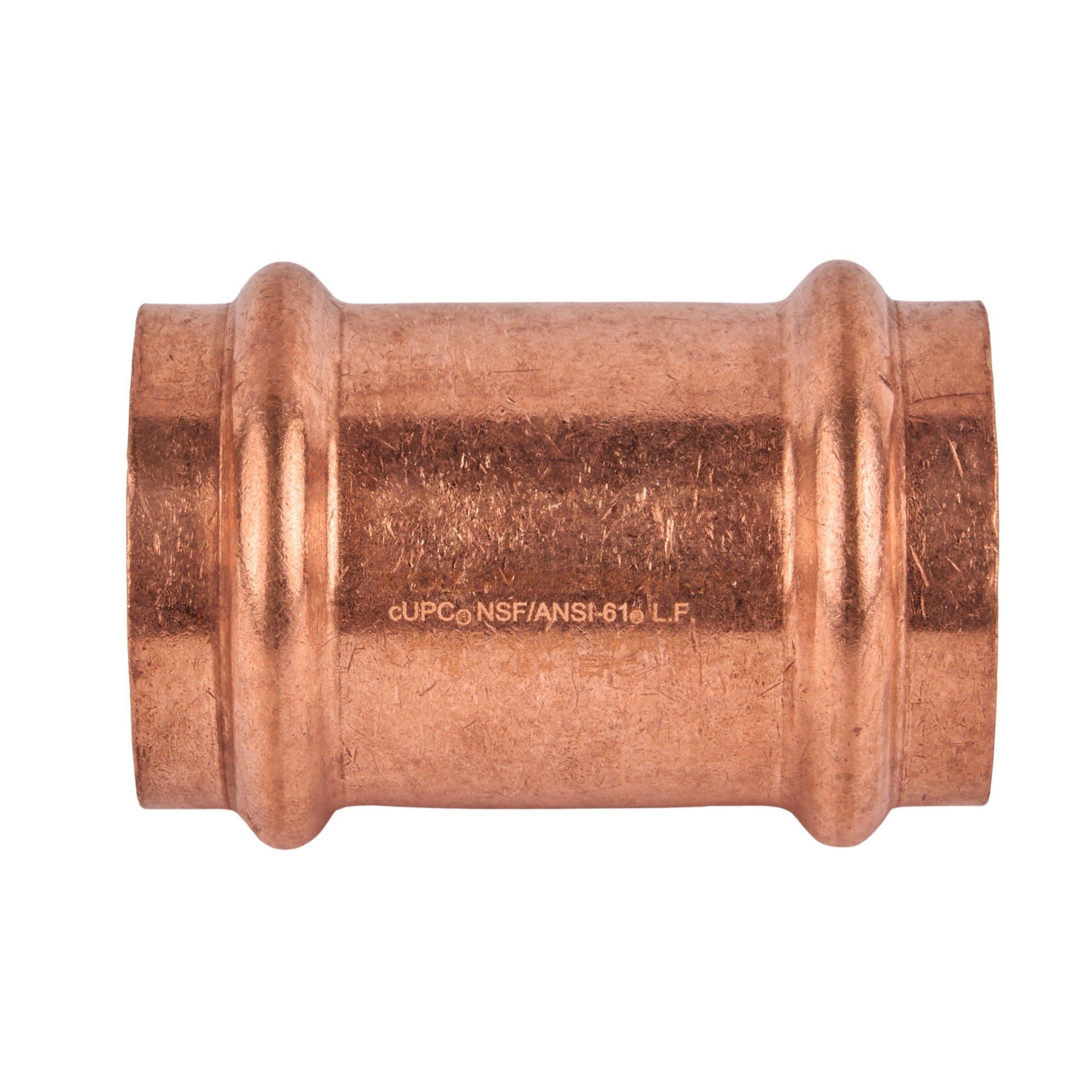Copper Press Coupling less Stop (C x C) 1-1/2"
